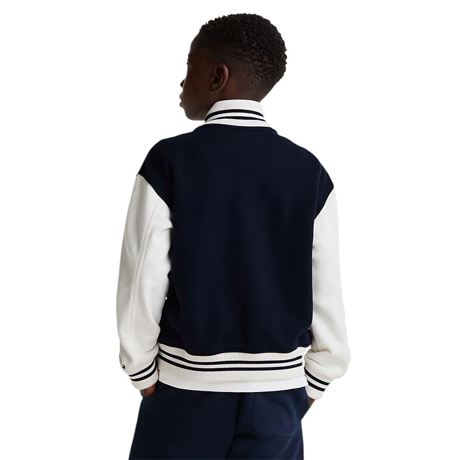 Bomber oversize con righe da bambino Tommy Hilfiger | THKS0KS00624C1G